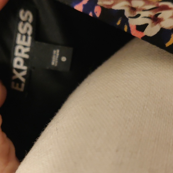 Express sz 0 sleeveless black multi color dress - Picture 7 of 8